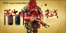 13M HD Camera Durable Military Phone