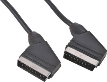 factory direct sell high quality over molded 21P male to male scart cable, scart / vga cable