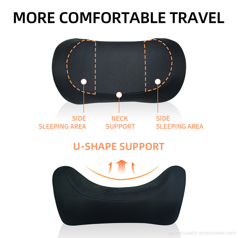 Viajes en coche almohada para dormir ajustable ergonómico