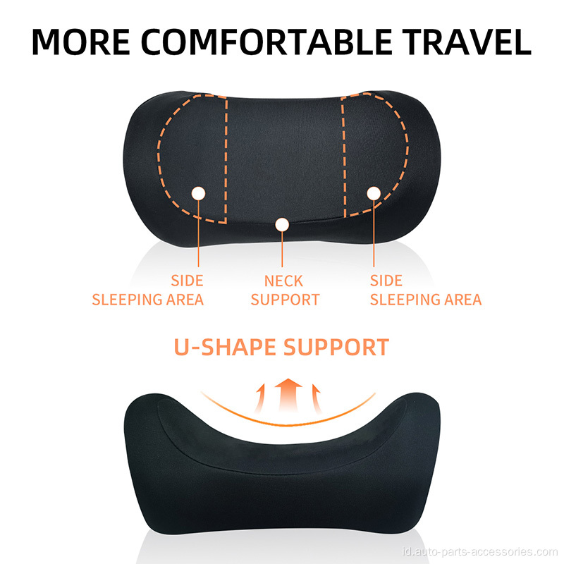 Perjalanan mobil yang dapat disesuaikan bantal tidur pas ergonomis