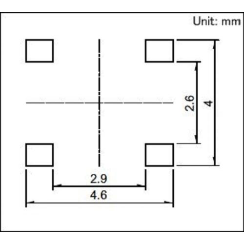 0,4 (H) mm dünner Schalter zur Oberflächenmontage