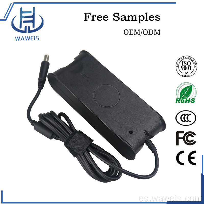 Cargador de laptop 90W 19.5V 4.62a 7.4*5.0 mm para Dell