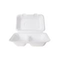 Disposable Biodegradable Compostable Clamshell 9×6inch with 2-CP