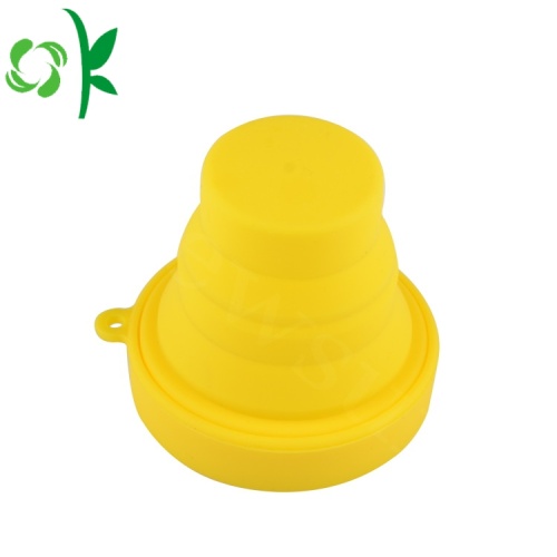 Silicone nước mở rộng đóng mở du lịch Cup gấp Cup