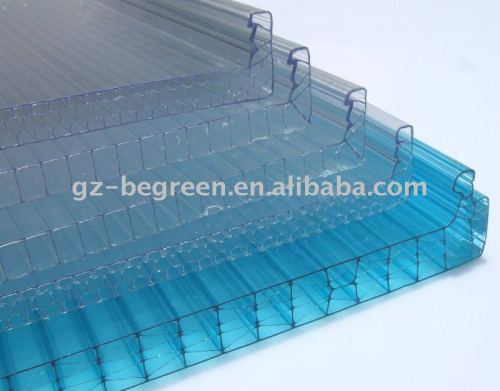 Polycarbonate U sheet(8mm,10mm), roofing panel, plastic roofing sheet