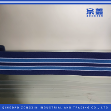 Navy Blue Multi-Stripe Elastic Webbing for Sportswear