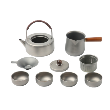 Pure Titanium Teapot Set