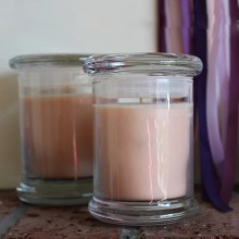 100% Soybean Wax Scented Candles in Glass Holder