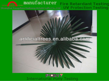 High simulation Artificial palm tree leaves/Fake Palm leaves/Silk leaves/plastic palm leaves