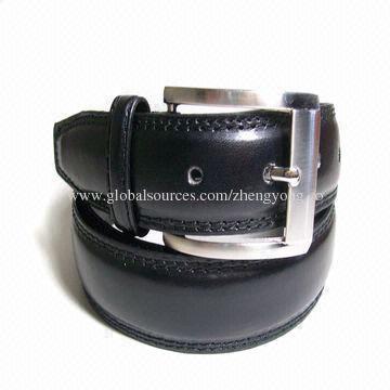 Men's genuine leather formal belts