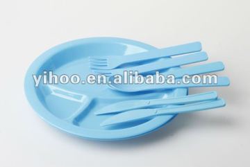 Modern Design PP Customized LOGO Plastic Dinnerware Set