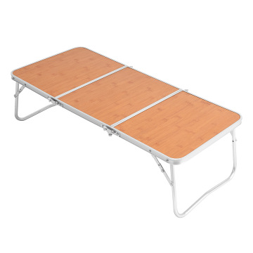 New Mini Picnic Barbecue Aluminum Outdoor Dining Table Lightweight Portable Threefold Foldable Camping Table
