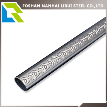 Hot selling oval patterned tube stainless steel price