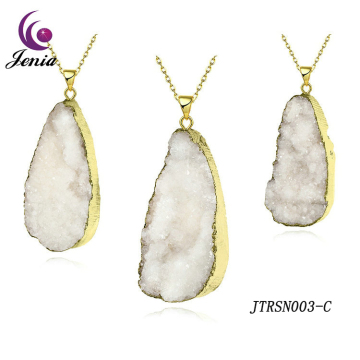 Jenia Wholesale New Trendy Women Jewelry Natural Stone Beautiful Pendant Necklace