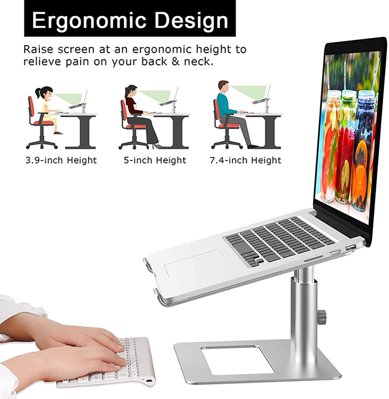 Laptop Stand for Desk, Ergonomic Fast Heat Dissipation