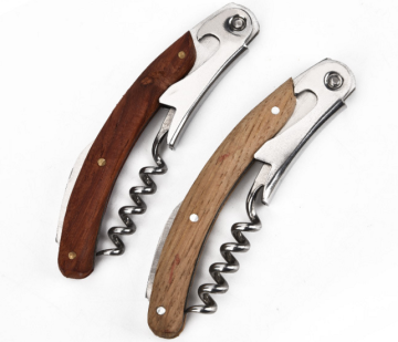 wood beer opener  wine opener wood Corkscrew