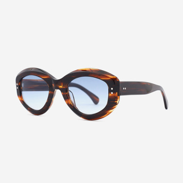 Oval Cat-eye Acetate female sunglasses