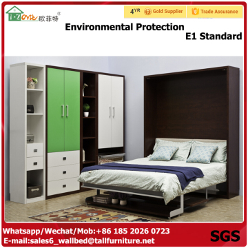 Environmental protection cabinet murphy bed wood cabinet closet bed cabinet designs for small bedroom