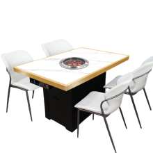 Compact Smokeless Barbecue Table Ideal for Family Camping