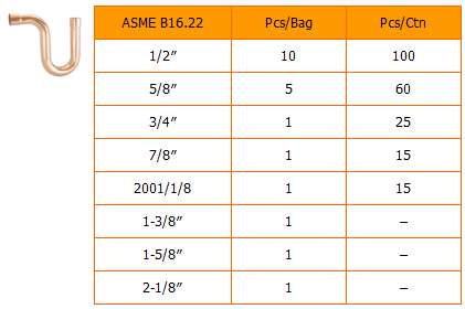 Suction Line Copper P-Traps