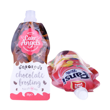 L&#39;impression personnalisée en plastique liquide/lait/jus de fruits/ Stand up Pouch Bag avec bec verseur