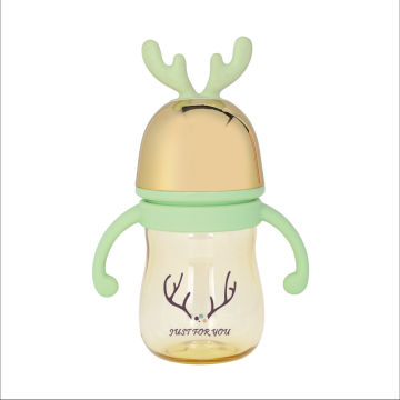 Electroplated baby bottle wide mouth PPSU baby bottle