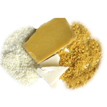 100% natural yellow and white beeswax