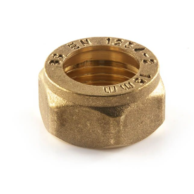 Factory sell 15 mm ''  brass compression nut compression hat