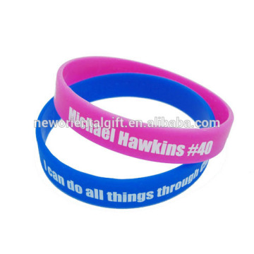 imprinted silicone bracelet for promotion gift