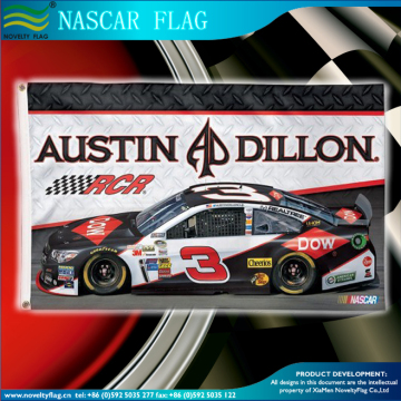 Nascar Austin Dillon house flag scarf pennant Austin Dillon Double Sided Nascar Flag