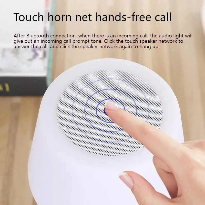 Colorful Bluetooth Speaker with Touch Control and Lamp