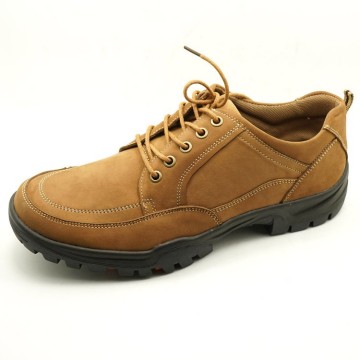 shoes resource factory brown color durable thick comfortable outsole mens genuine leather sand walking shoes made in china