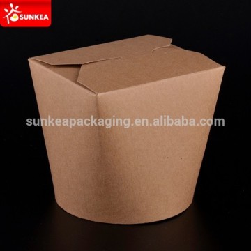 Paper noodle round brown box