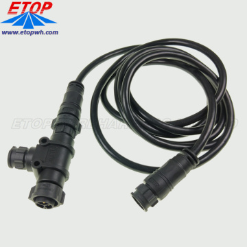Custom Waterproof LED M16 LTW Connector Cable Assembly