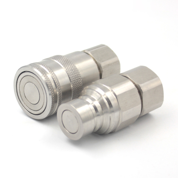 3/4 inch High Pressure Non-Spill Stainless Steel Flat Face Hydraulic Quick Couplings (71 Series)