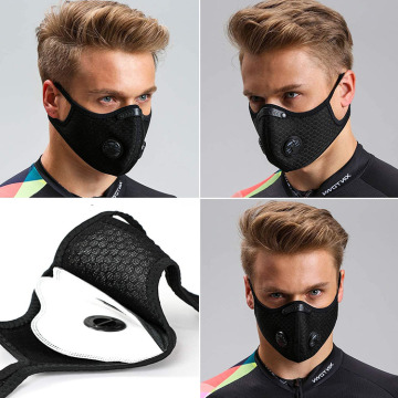 Maskë për yclingiklizmin Antiviral të Zi të Neoprene të Zezë