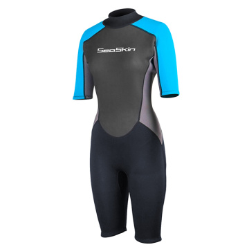 SeaSkin Back Zip 2mm Shorty Wetsuit para mergulho