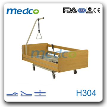 H304 Best seller! wooden home care bed with wooden side rails