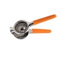 Stainless Steel Manual Squeezer with Silicone Orange Handle