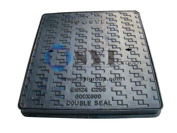 Customizable nodular cast iron double sealed manhole cover Rain Water communication circular square manhole cover