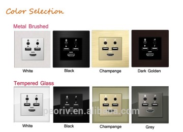 wall to wall wireless multimedia socket
