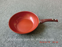 Popular colored ceramic coating wok pan / forged wok pan