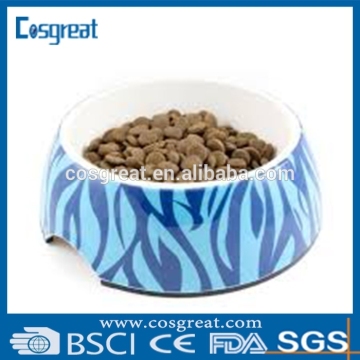 The blue stripesmelamine dog bowl