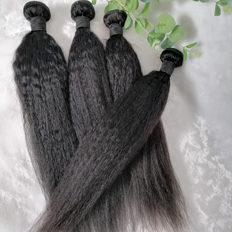YAKI kinky straight 30 inch  Wholesale price Human Hair  Cuticle Aligned Hair Free Sample 8A Silky Brazilian Hair Bundle