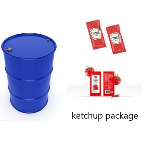 Adesivo de pacote flexível para ketchup