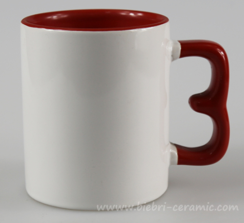 300ml FDA qualified Decal Decorative Numbered Ceramic Mugs Cups In Bulk