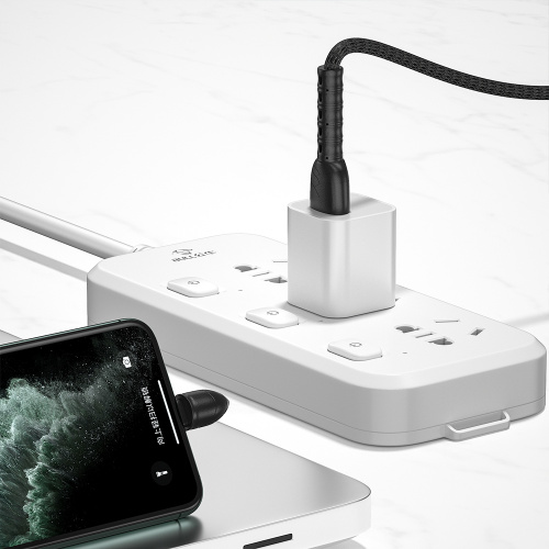 Zwarte USB C-type C-kabel