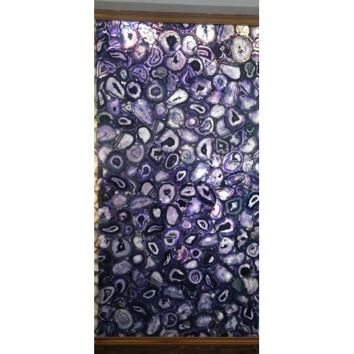 luxury interior purple agate slab