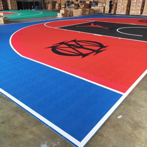 Buiten plastic synthetische basketbalveldvloeren