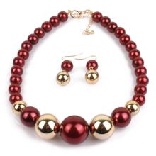 Choker Pearl Necklace and Earrings Set Cheap